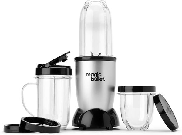 Magic Bullet Blender, Small, Silver, 11 Piece Set - Image 6