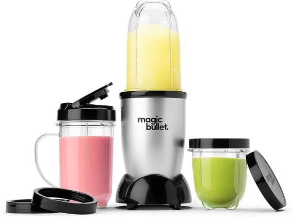 Magic Bullet Blender, Small, Silver, 11 Piece Set - Image 5