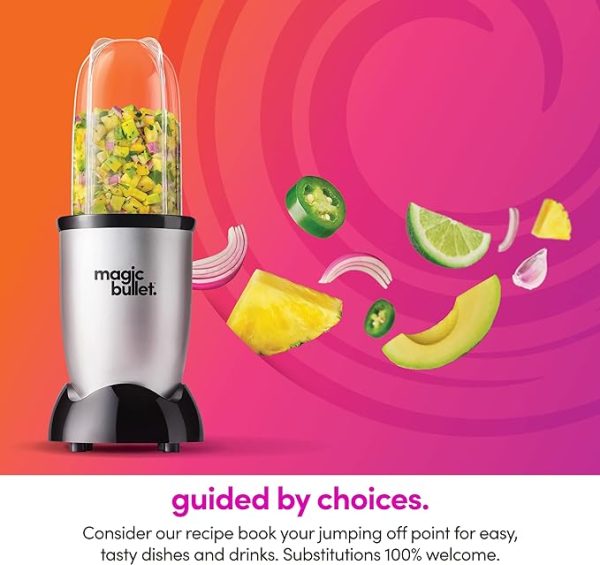 Magic Bullet Blender, Small, Silver, 11 Piece Set - Image 2