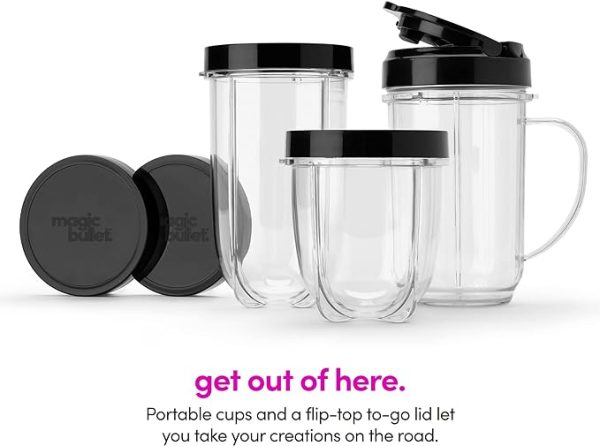 Magic Bullet Blender, Small, Silver, 11 Piece Set - Image 3